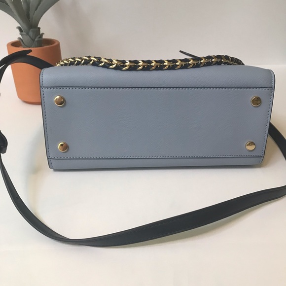 Michael Kors Carmen Flap Belted Leather Satchel - Picture 10 of 17